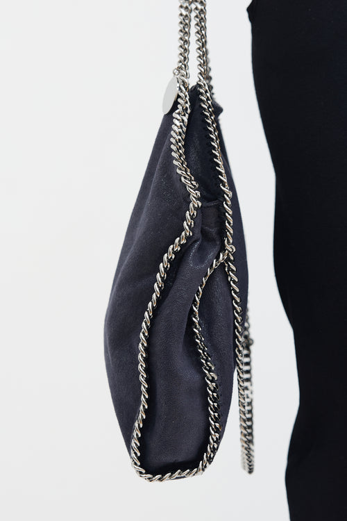 Stella McCartney Navy Falabella Fold-Over Tote