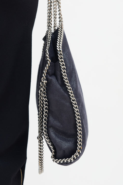 Stella McCartney Navy Falabella Fold-Over Tote