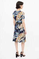 Stella McCartney Navy & Multicolour Floral Dress