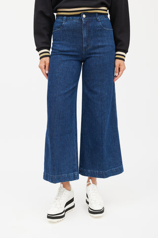 Stella McCartney Navy Wide Leg Jeans