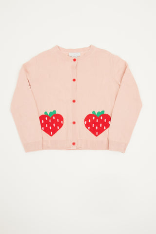 Stella McCartney Pink Strawberry Cardigan