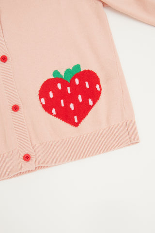 Stella McCartney Pink Strawberry Cardigan