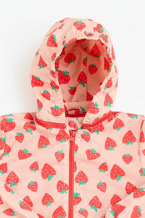 Stella McCartney Kids Strawberry Hooded Jacket