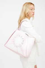 Stella McCartney Pink & White Faux Leather Tie Dye Tote