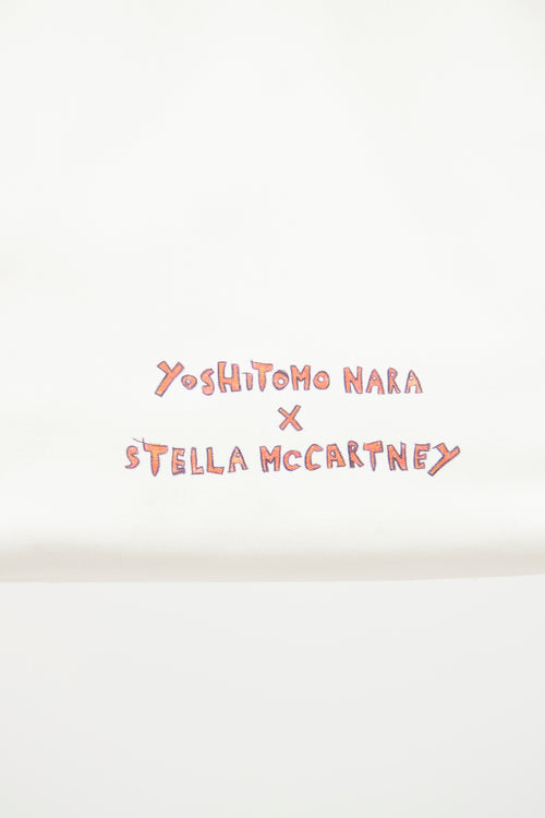 Stella McCartney x Yoshitomo Nara Cream Shred Tote Bag