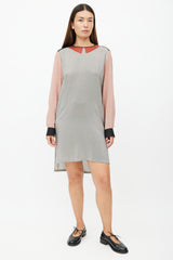 Stella McCartney Red & Multicolour Print Silk Dress