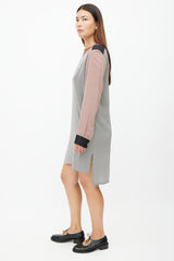 Stella McCartney Red & Multicolour Print Silk Dress