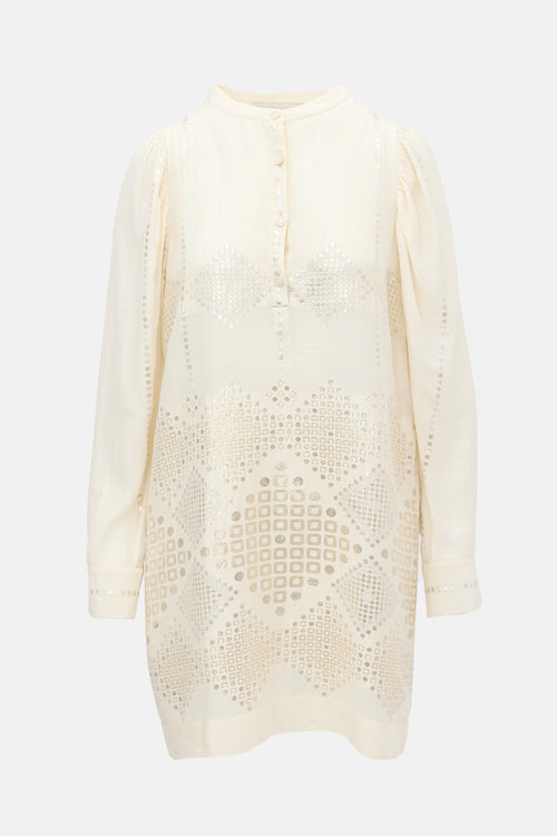 Stella McCartney Silk Fil Coupc Tunic Dress