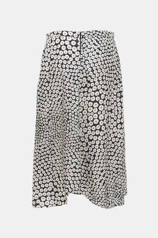 Stella McCartney Silk Floral Midi Skirt