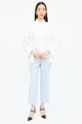Stella McCartney Ruched Button Up Shirt