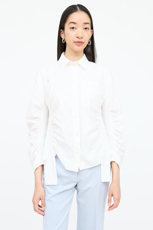 Stella McCartney Ruched Button Up Shirt