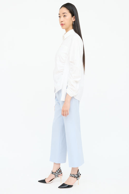 Stella McCartney Ruched Button Up Shirt