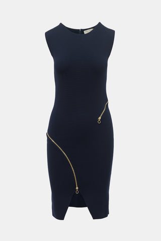 Stella McCartney Wool Knit Zipper Dress