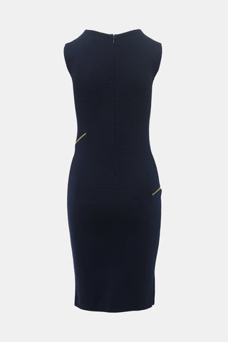 Stella McCartney Wool Knit Zipper Dress