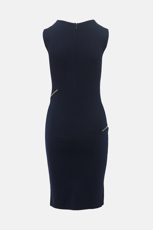 Stella McCartney Wool Knit Zipper Dress