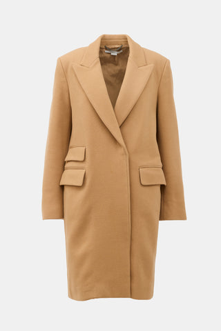Stella McCartney Wool Peak Lapel Coat