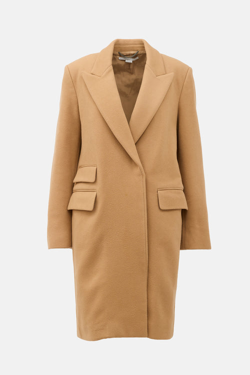 Stella McCartney Wool Peak Lapel Coat