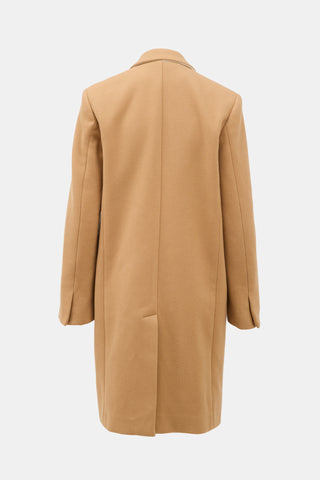 Stella McCartney Wool Peak Lapel Coat