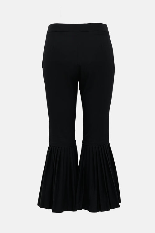 Stella McCartney Wool Pleated Hem Pant