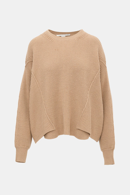 Stella McCartney Wool Ribbed Knit Sweater
