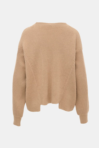 Stella McCartney Wool Ribbed Knit Sweater