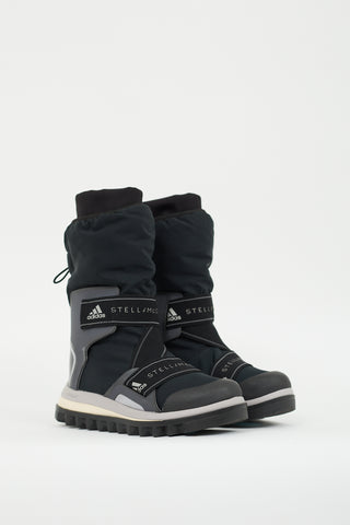 Stella McCartney X Adidas Black Nylon Winter Boot