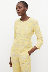 Stella McCartney Yellow Floral Lace Co-Ord Set