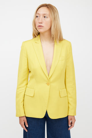 Stella McCartney Yellow Three Pocket Blazer