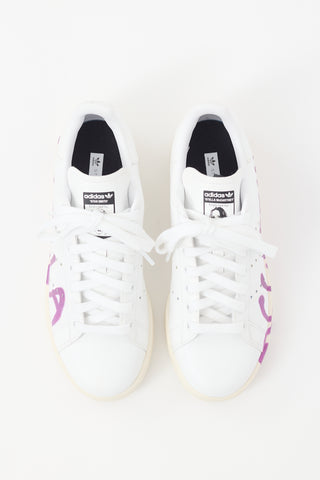 Stella McCartney X Adidas White Leather Stan Smith Sneaker