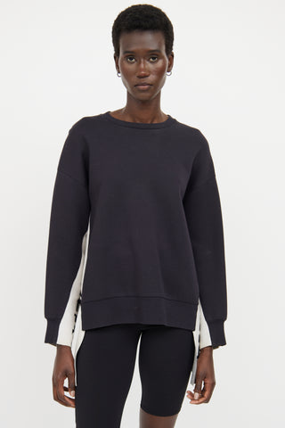 Stella McCartney Black & White Logo Sweatshirt