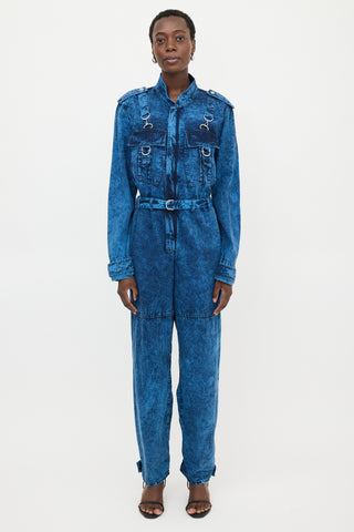 Stella McCartney Acid Wash Denim Jumpsuit