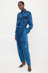 Stella McCartney Acid Wash Denim Jumpsuit