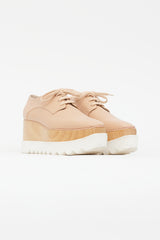 Stella McCartney Beige Faux Leather Elyse Derby
