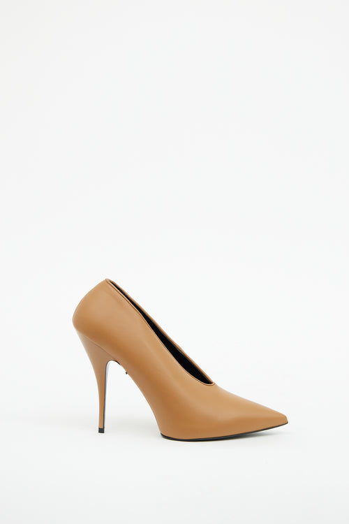 Stella McCartney Brown Vegan Leather Scarpa Sligo Pump