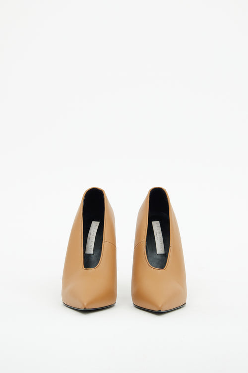 Stella McCartney Brown Vegan Leather Scarpa Sligo Pump