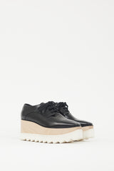 Stella McCartney Black & Beige Elyse Platform Derby