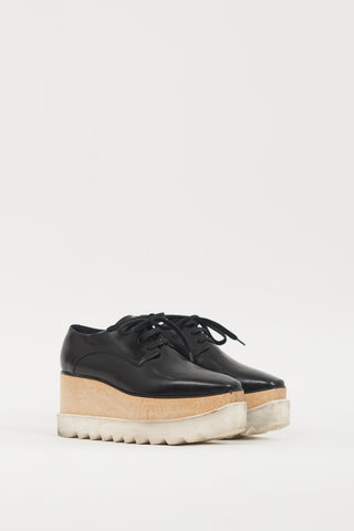 Stella McCartney Black & White Elyse Platform Sneaker