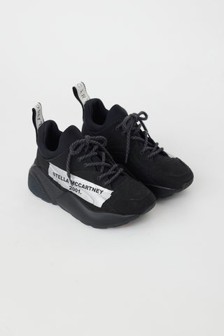 Stella McCartney Black & Silver Farga Chunky Sneaker