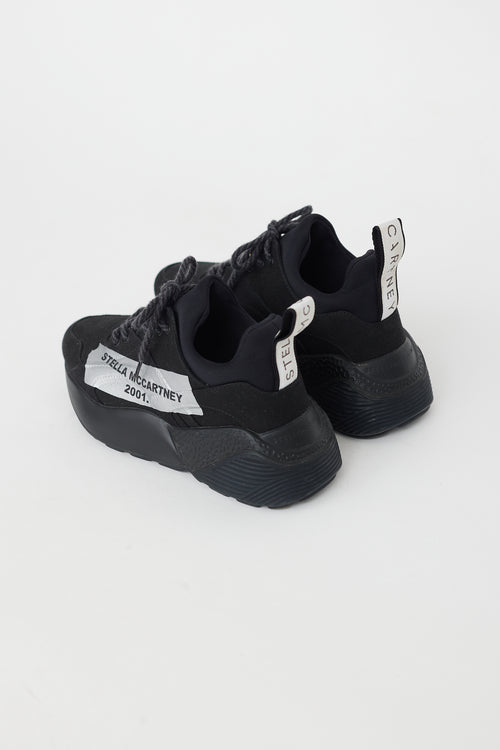 Stella McCartney Black & Silver Farga Chunky Sneaker