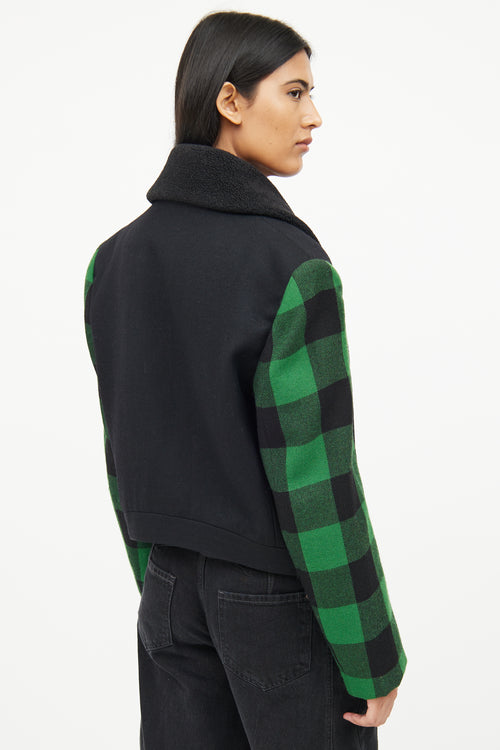 Stella McCartney Black & Green Long Sleeve Jacket