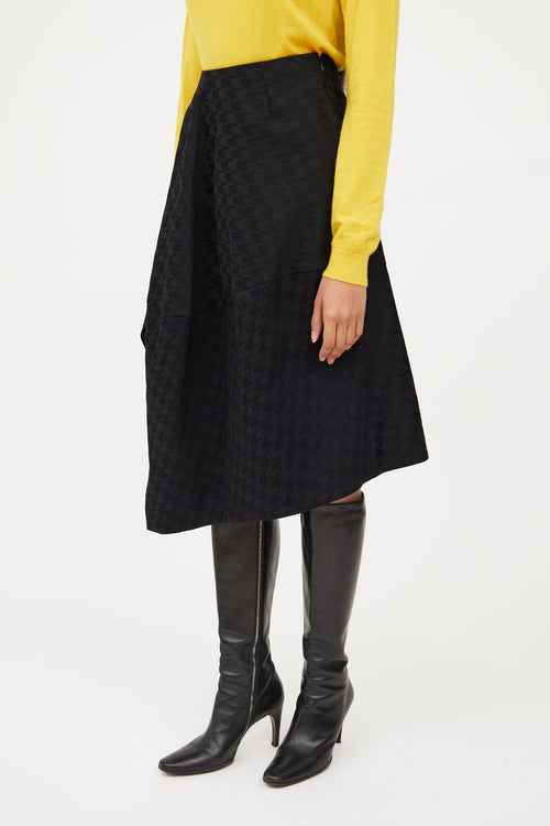 Stella McCartney Black Pattern A Line Skirt