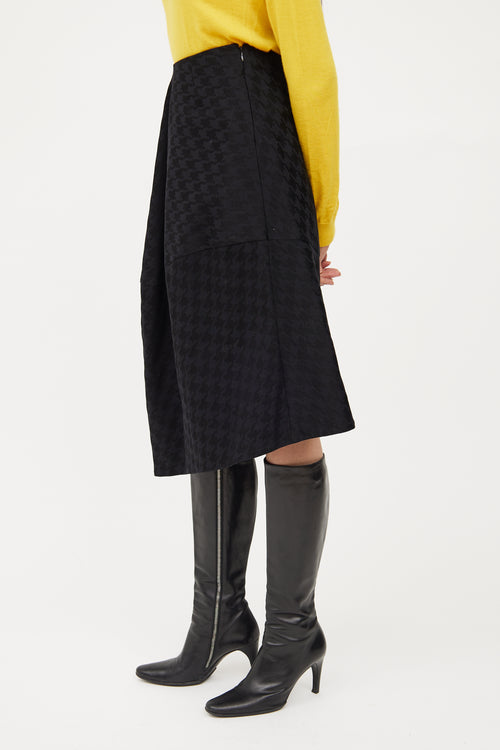 Stella McCartney Black Pattern A Line Skirt