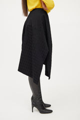 Stella McCartney Black Pattern A Line Skirt