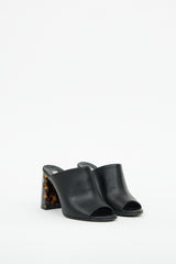 Stella McCartney Black & Brown Heeled Mule