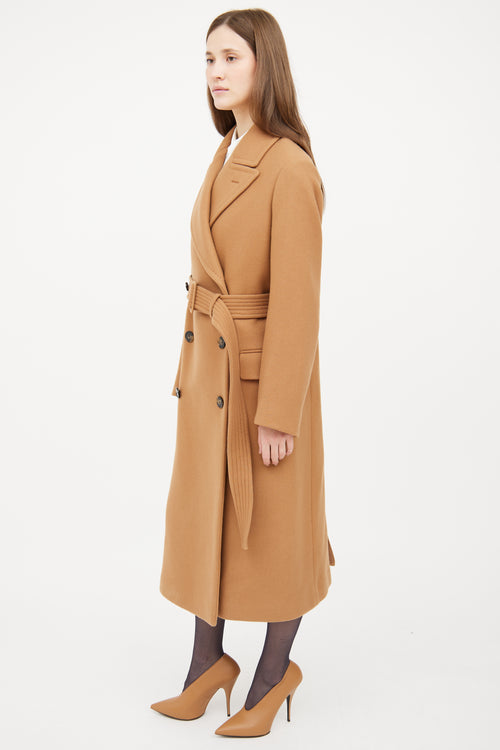 Stella McCartney Brown Button Long Sleeve Coat