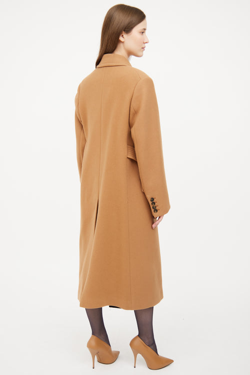 Stella McCartney Brown Button Long Sleeve Coat