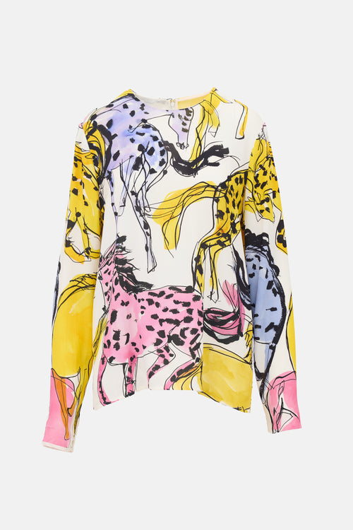 Stella McCartney Crepe Printed Top