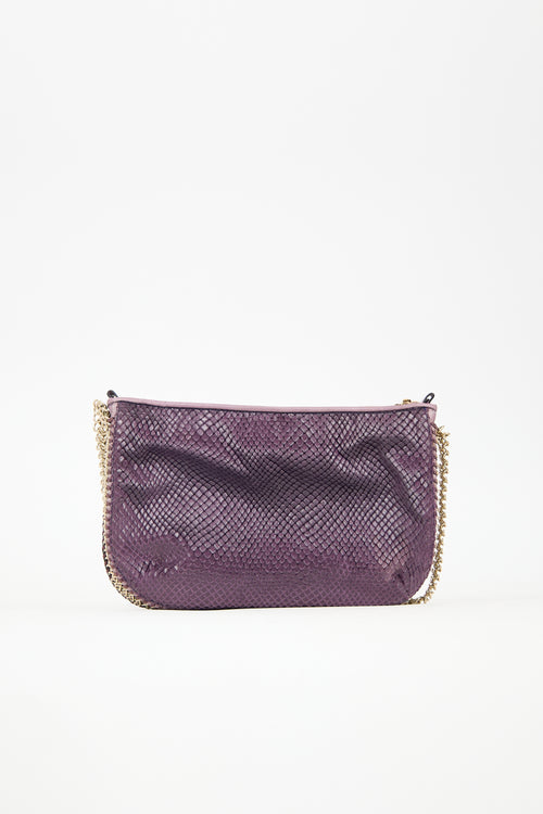 Stella McCartney Embossed Velvet Chain Bag