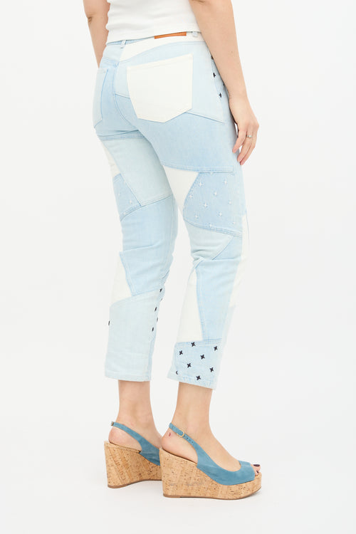 Stella McCartney Patchwork Cropped Jeans