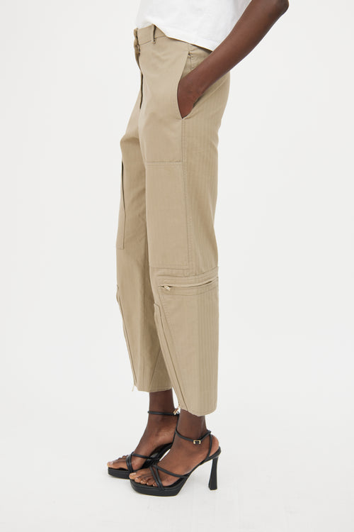 Stella McCartney Beige Cargo Trouser